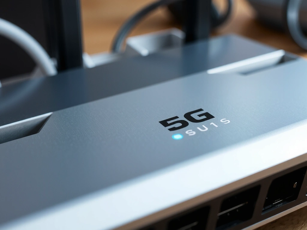 Router industriale 5G con LED di stato